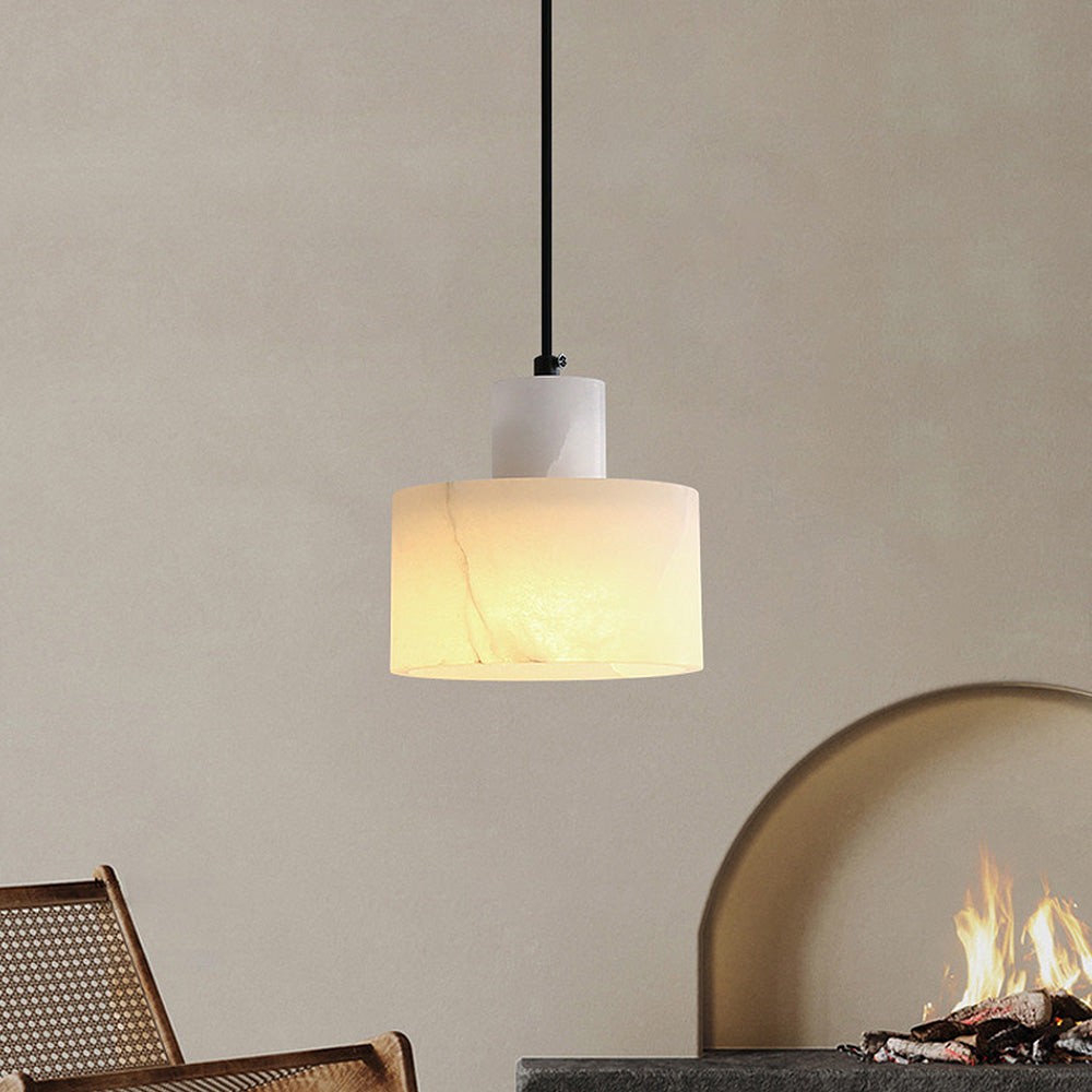 Zore Modern Alabaster Shade White Classic Pendant Light