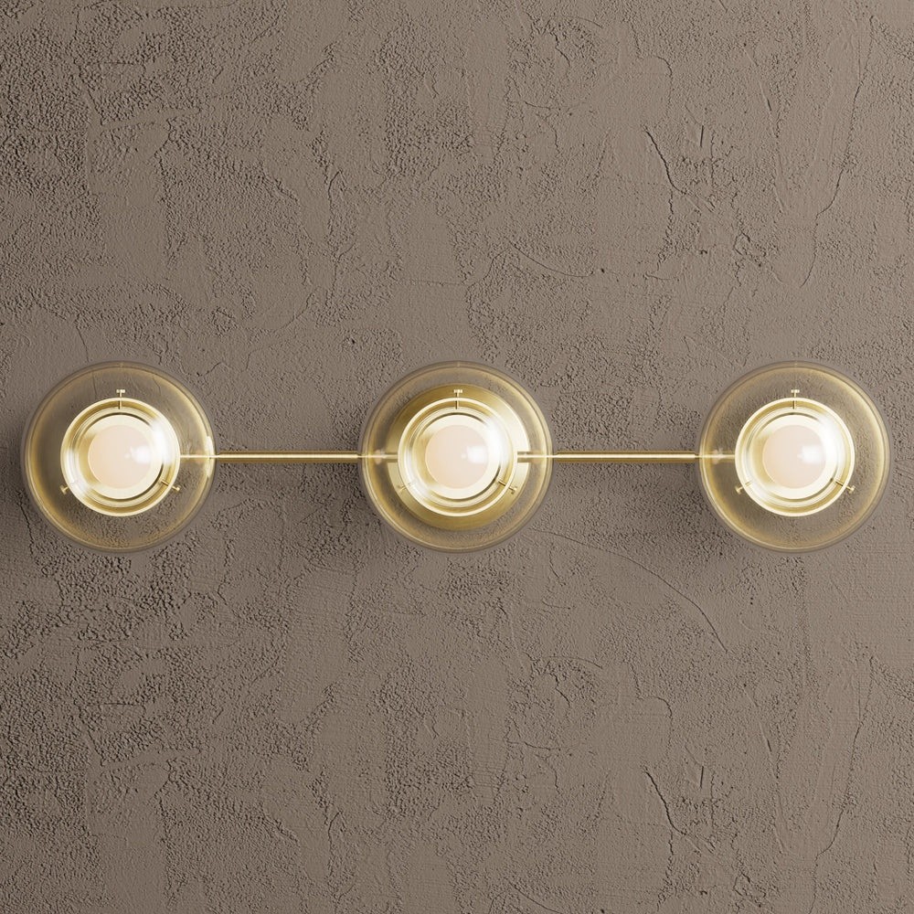 Philo Nordic 3-light Glass Globes Wall Light