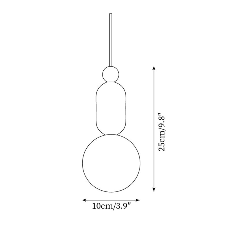 Nathanael Modern Travertine Three Ring Pendant Light