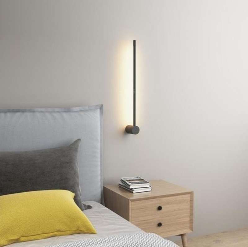 Aaradhya Modern Minimalist Rotatable Linear Black LED Wall Light