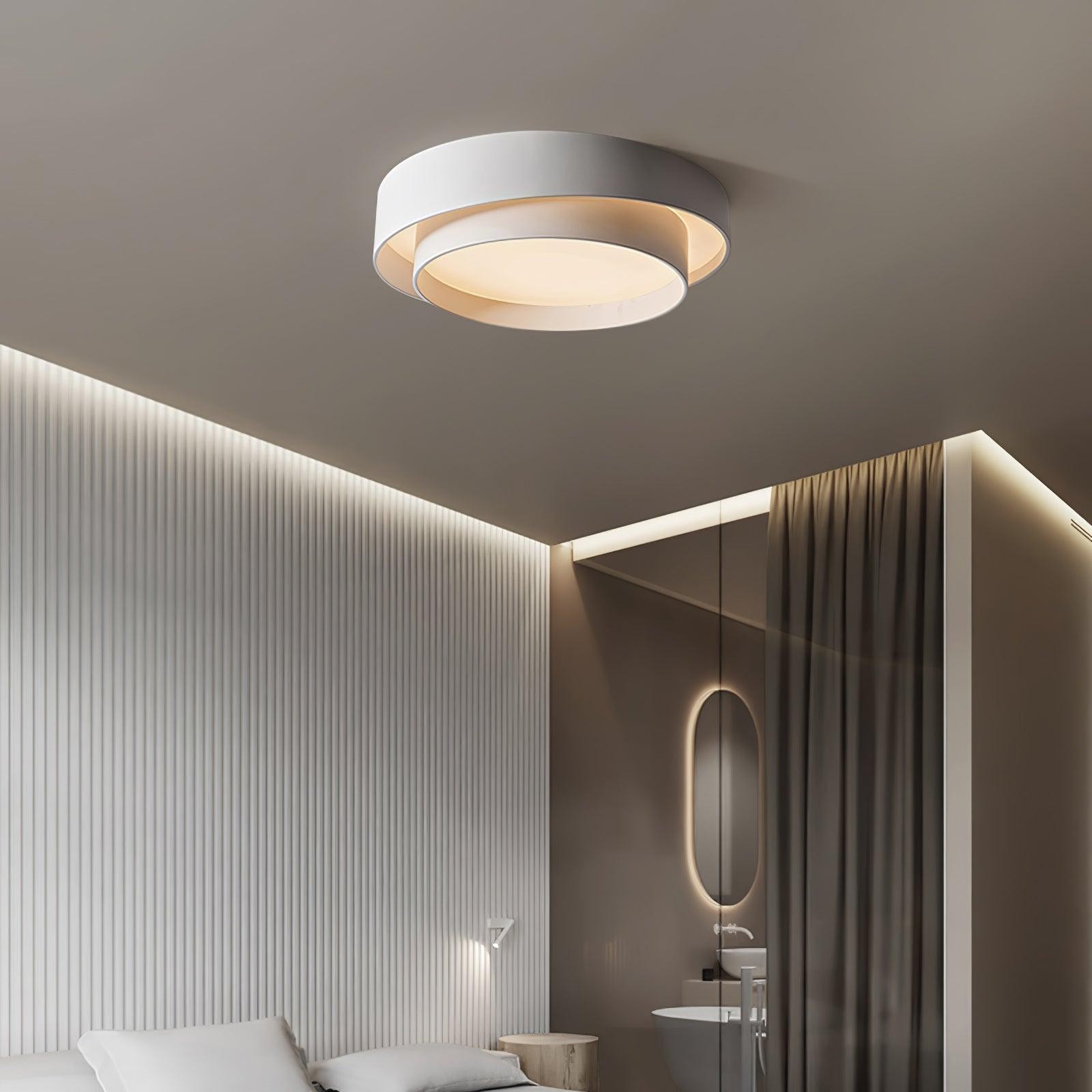 Melady Nordic Irregular Double-Layer Circular Ceiling Light