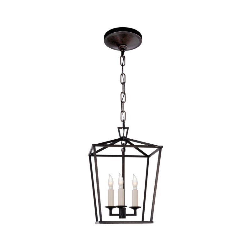 Aria Farmhouse Wrought Iron Lantern Chandelier Light