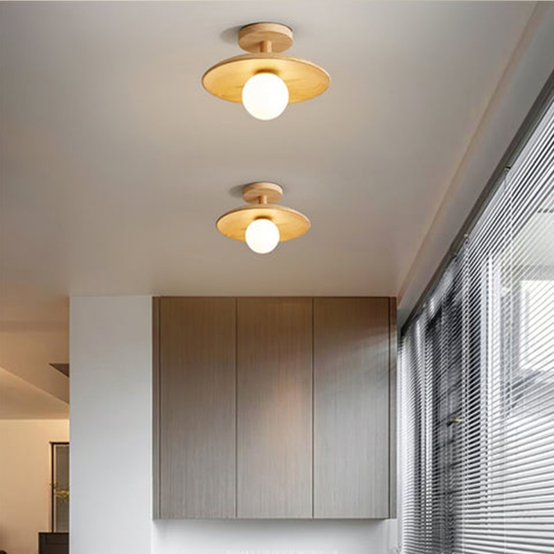 Oza Wooden Plafon Ceiling Light