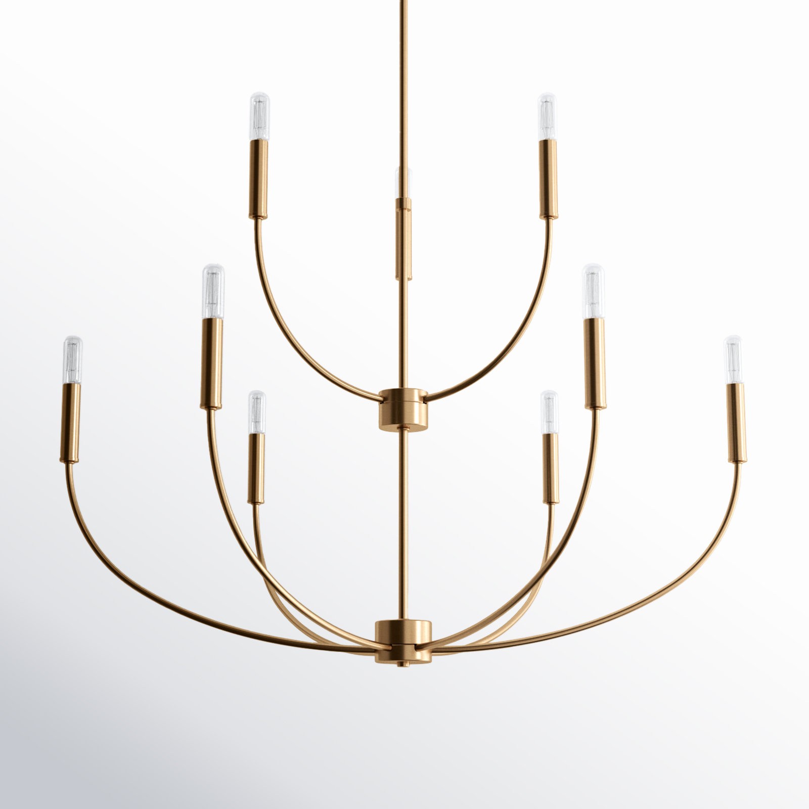 Galenor Minimalist Metal Branching Ring Chandelier