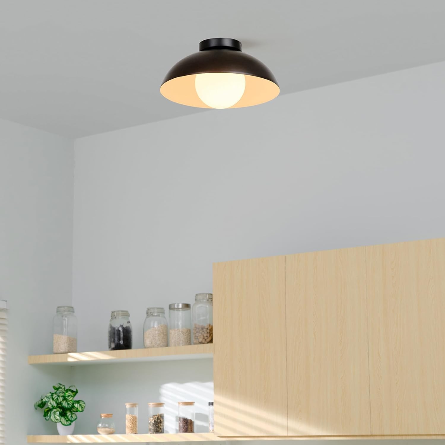 Karia Minimalist Flushmount Ceiling Light