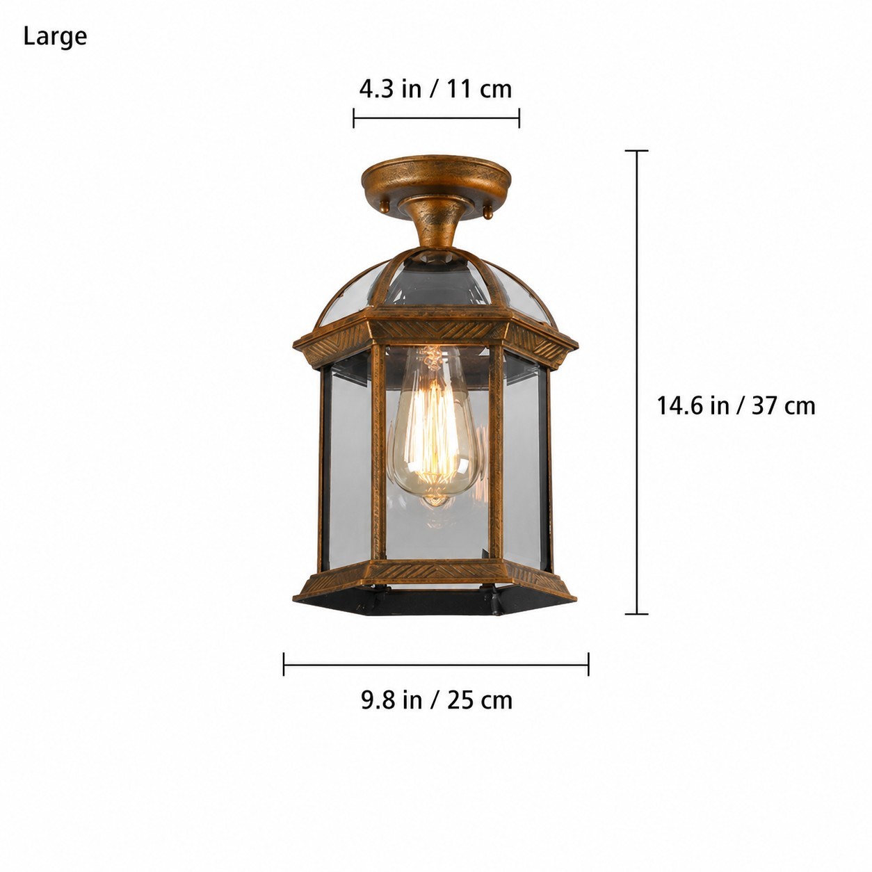 Percy Farmhouse Outdoor Patio Ceiling Light