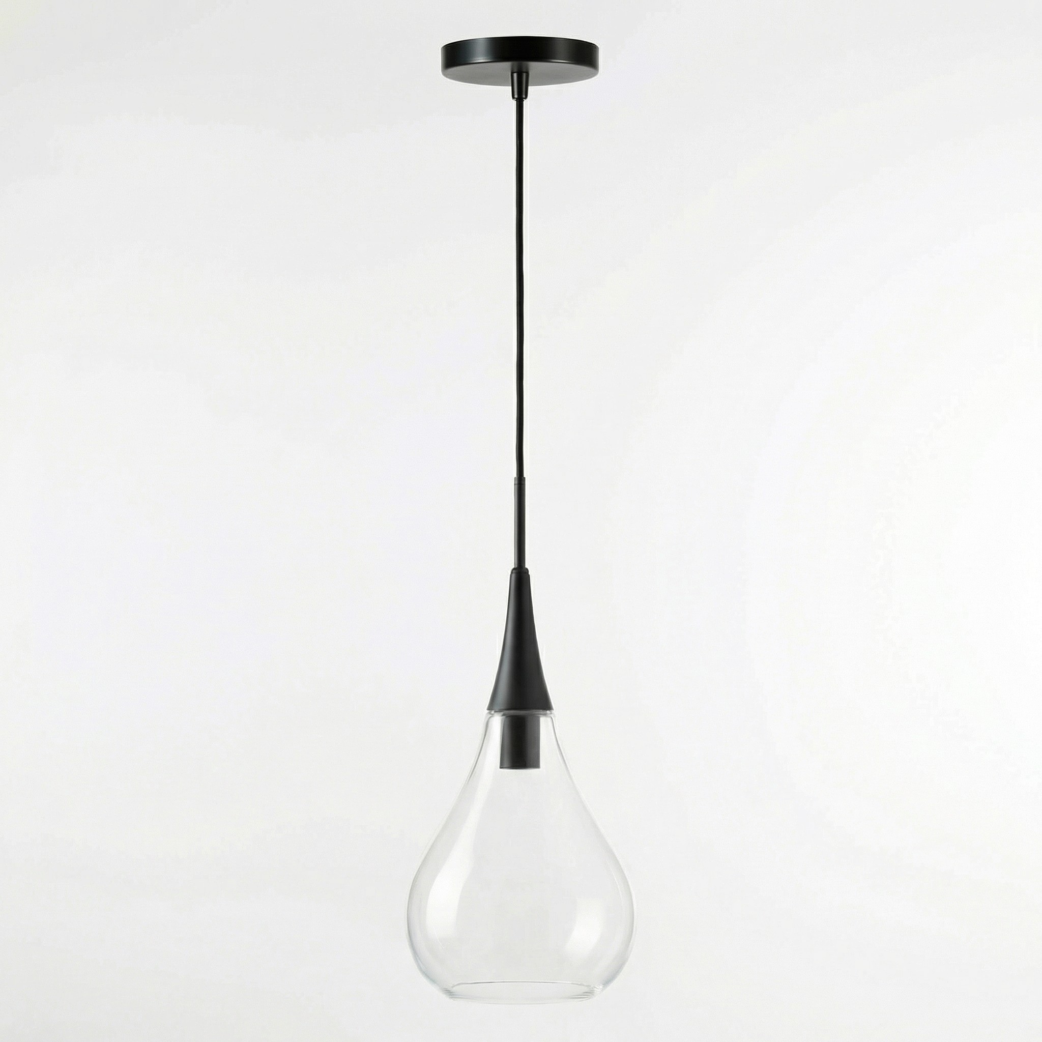 Clarke Minimalist Teardrop Glass Pendant Light