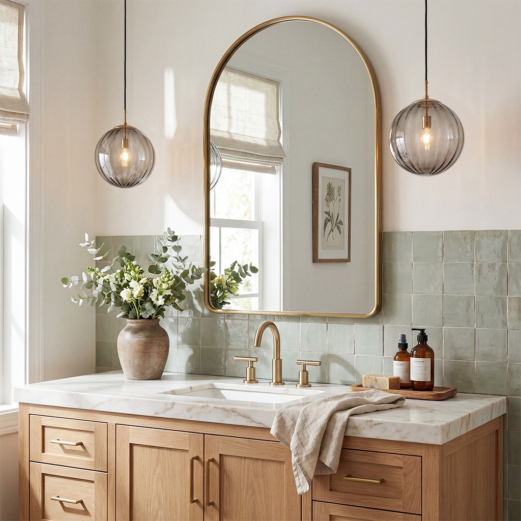Tamsin Beading Glass Ball Pendant Light