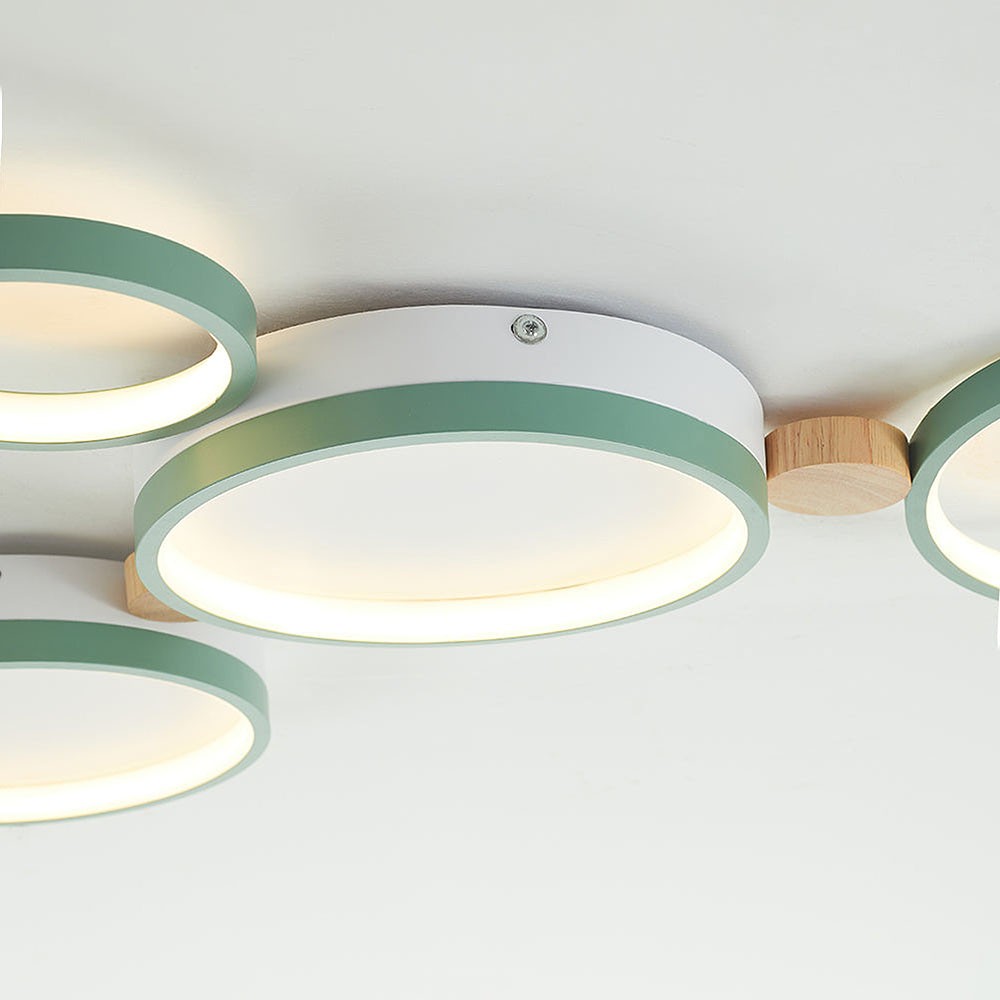 Phelith Modern Scandinavian Circle Ceiling Light