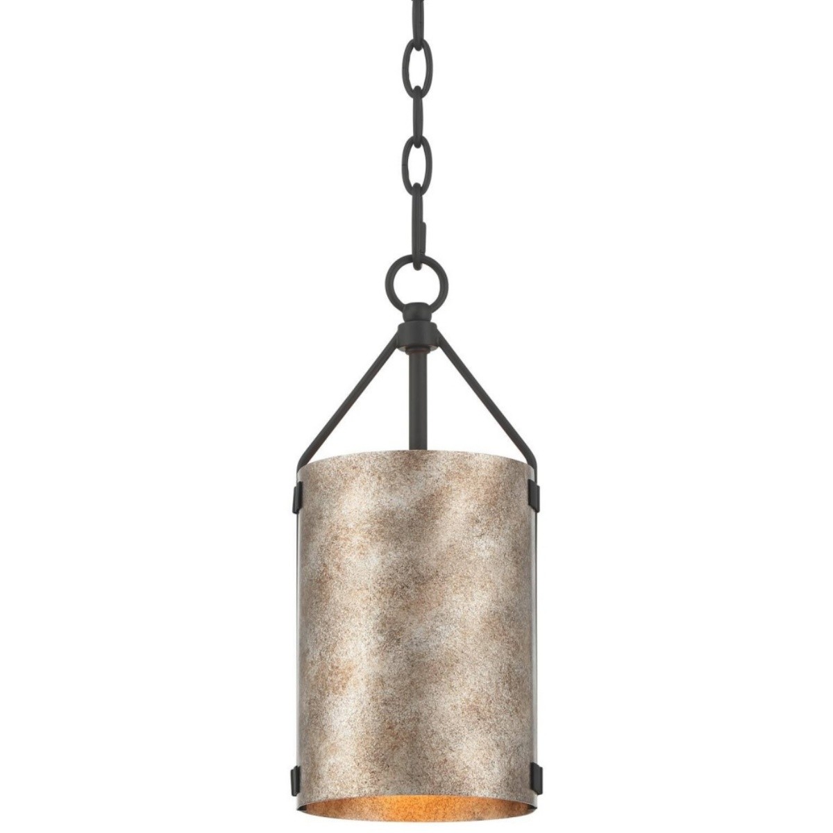 Grange Industrial Rustic Bronze Cylinder Pendant Light
