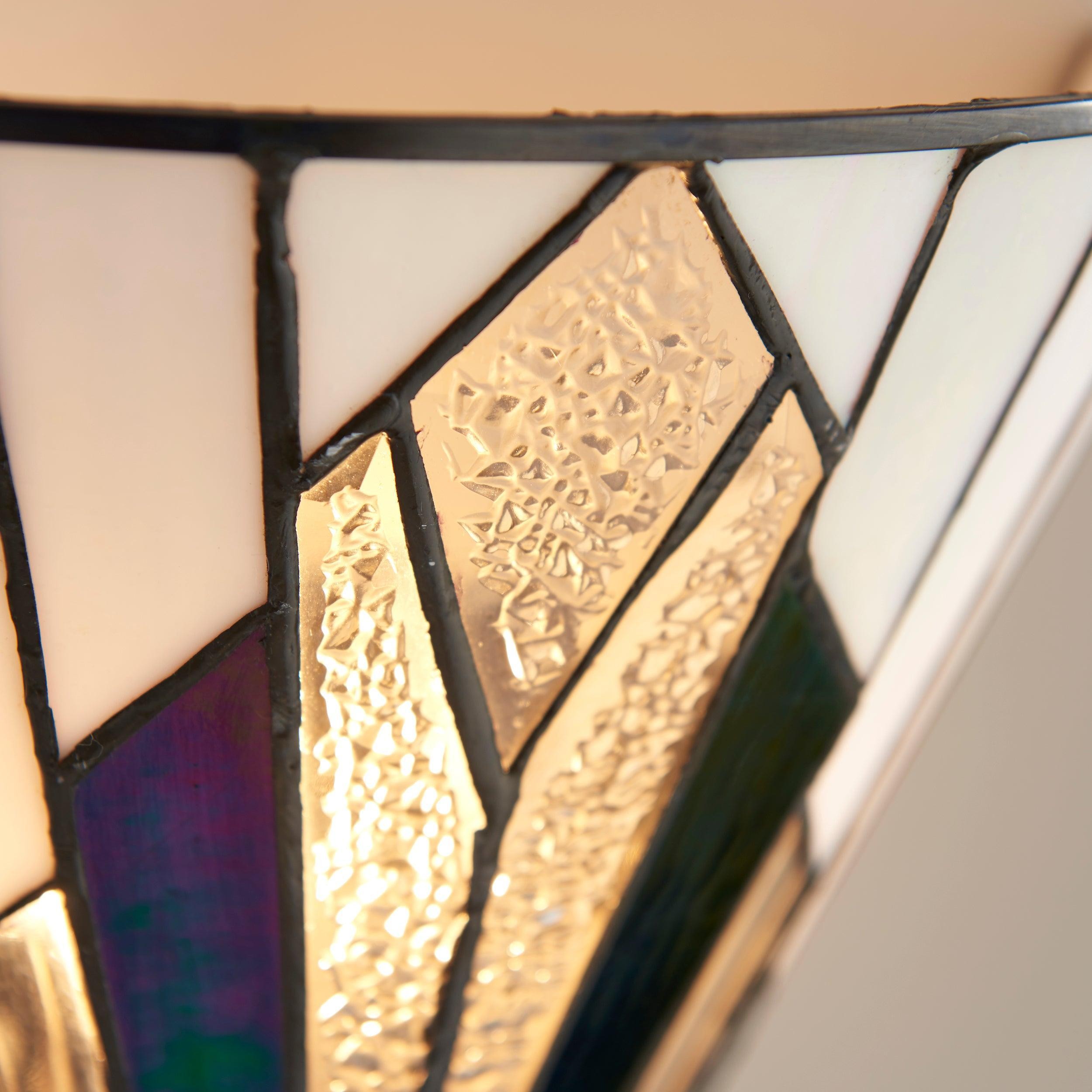 Eirwyn Tiffany Stained Glass Wall Sconce