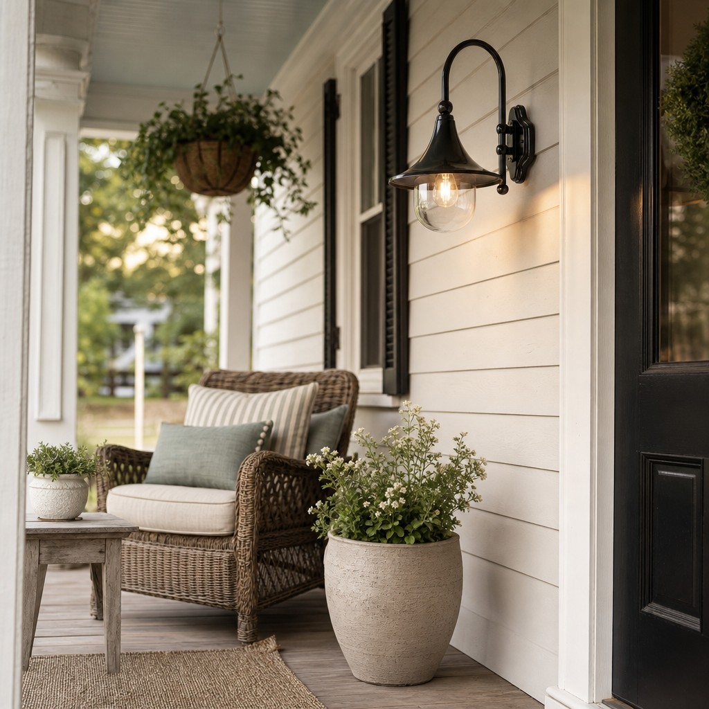 Rafferty Farmhouse Metal Outdoor Porch Wall Light