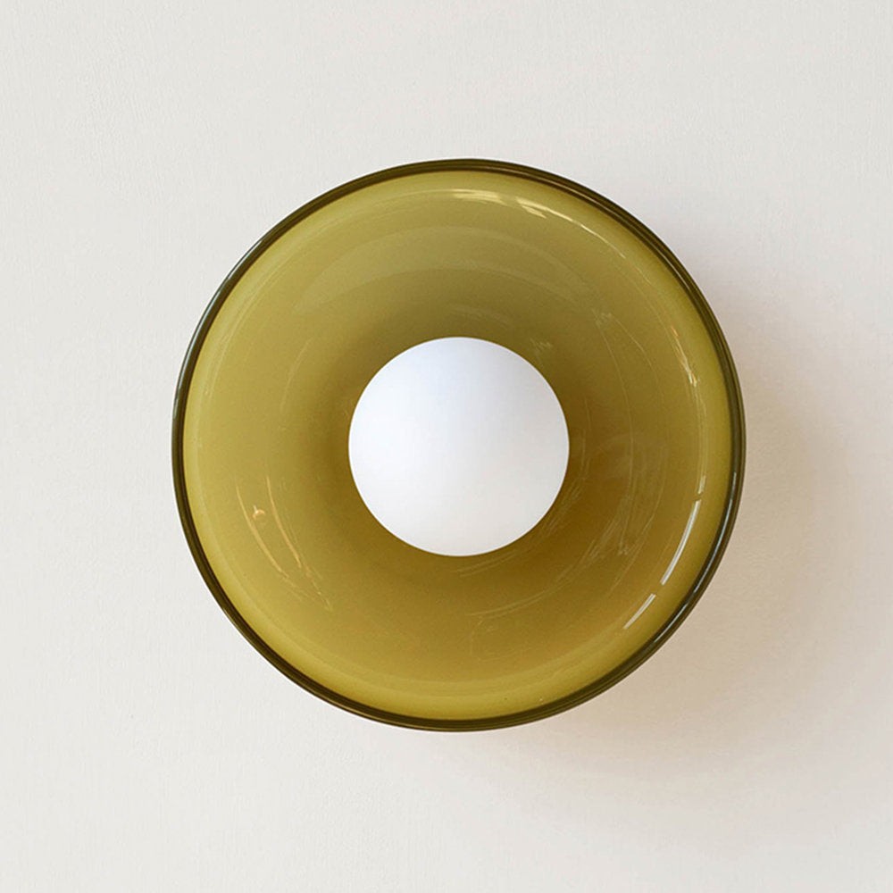 Zayn Colorful Glass Round LED Ceiling Light
