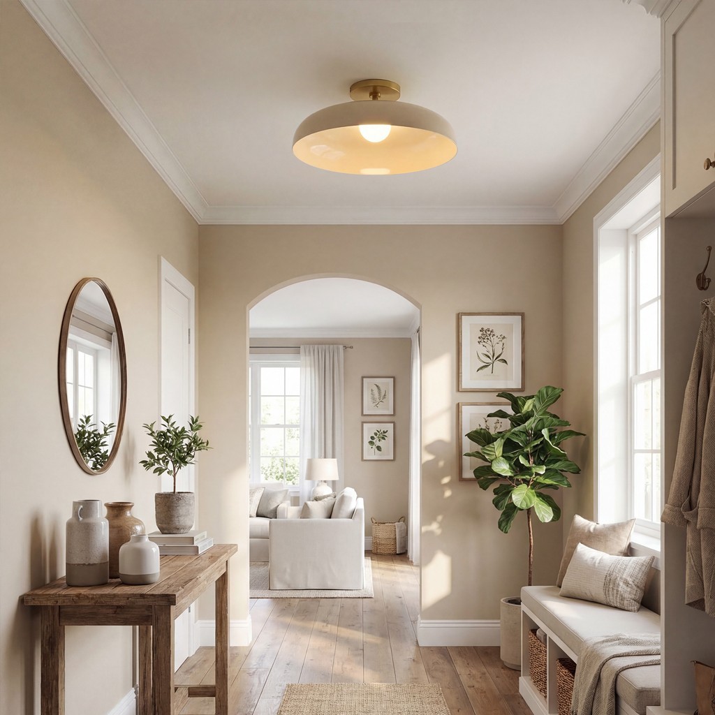 Cynthia Modern Glass Flush Mount Ceiling Light