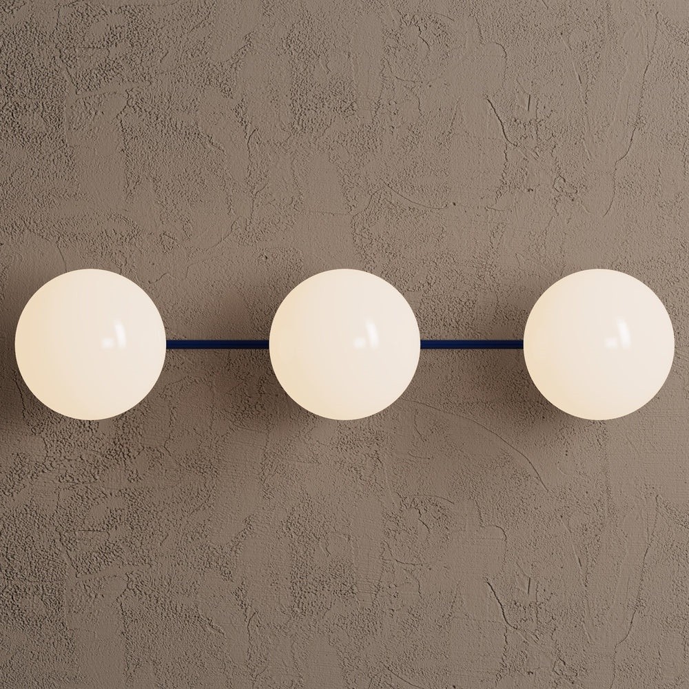 Philo Nordic 3-light Glass Globes Wall Light
