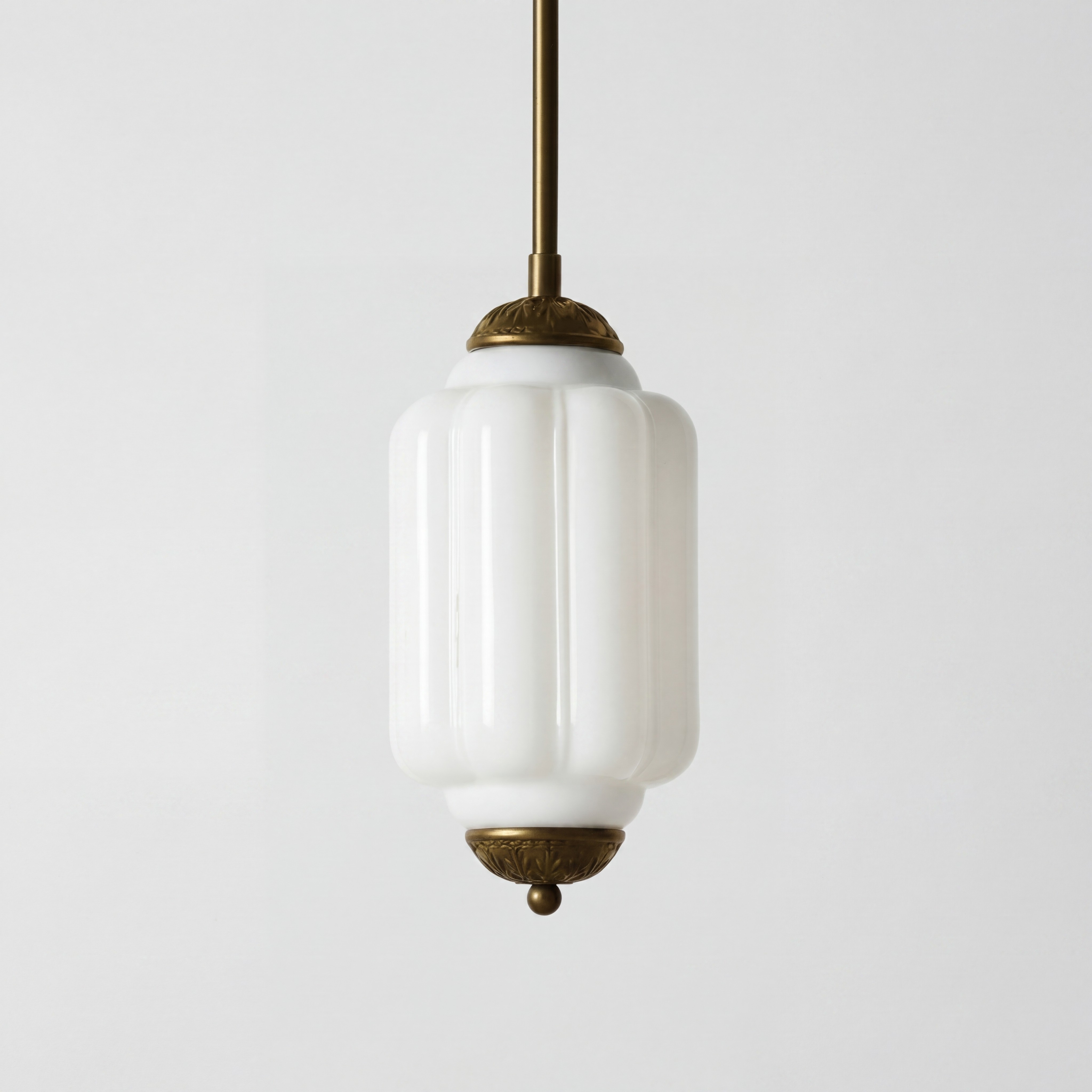 Cyrilith Farmhouse Pumpkin Glass Eloise Pendant Light