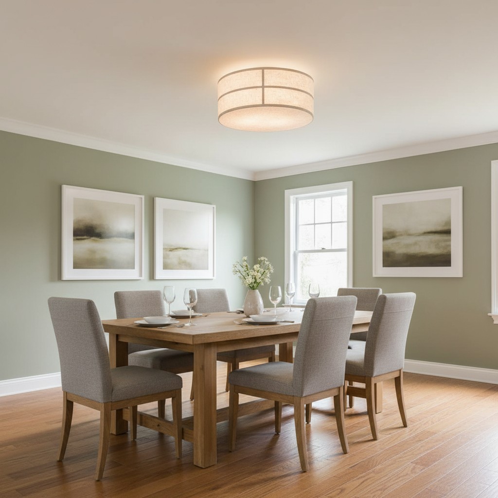 Sophie Japanese Linen Lantern Ceiling Light