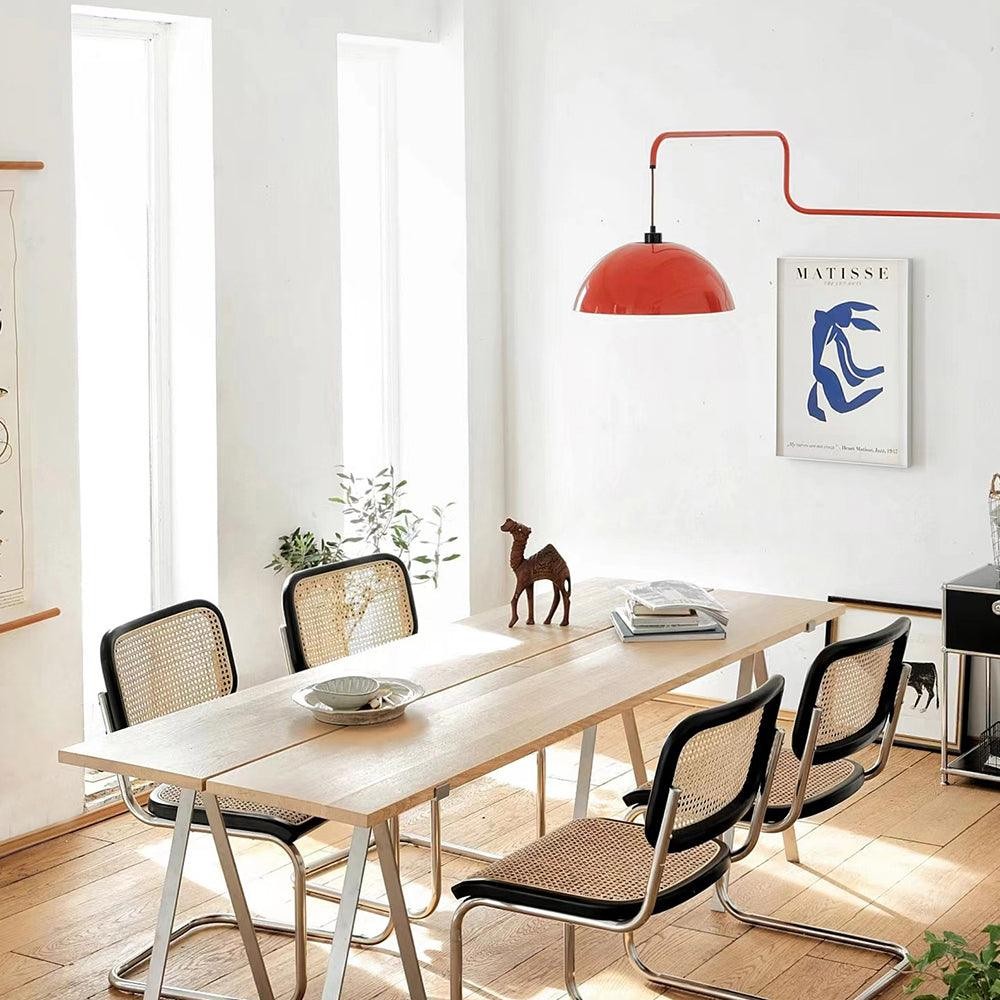 Thalys Minimalist Adjustable Swing Long Arm Dome Sconce