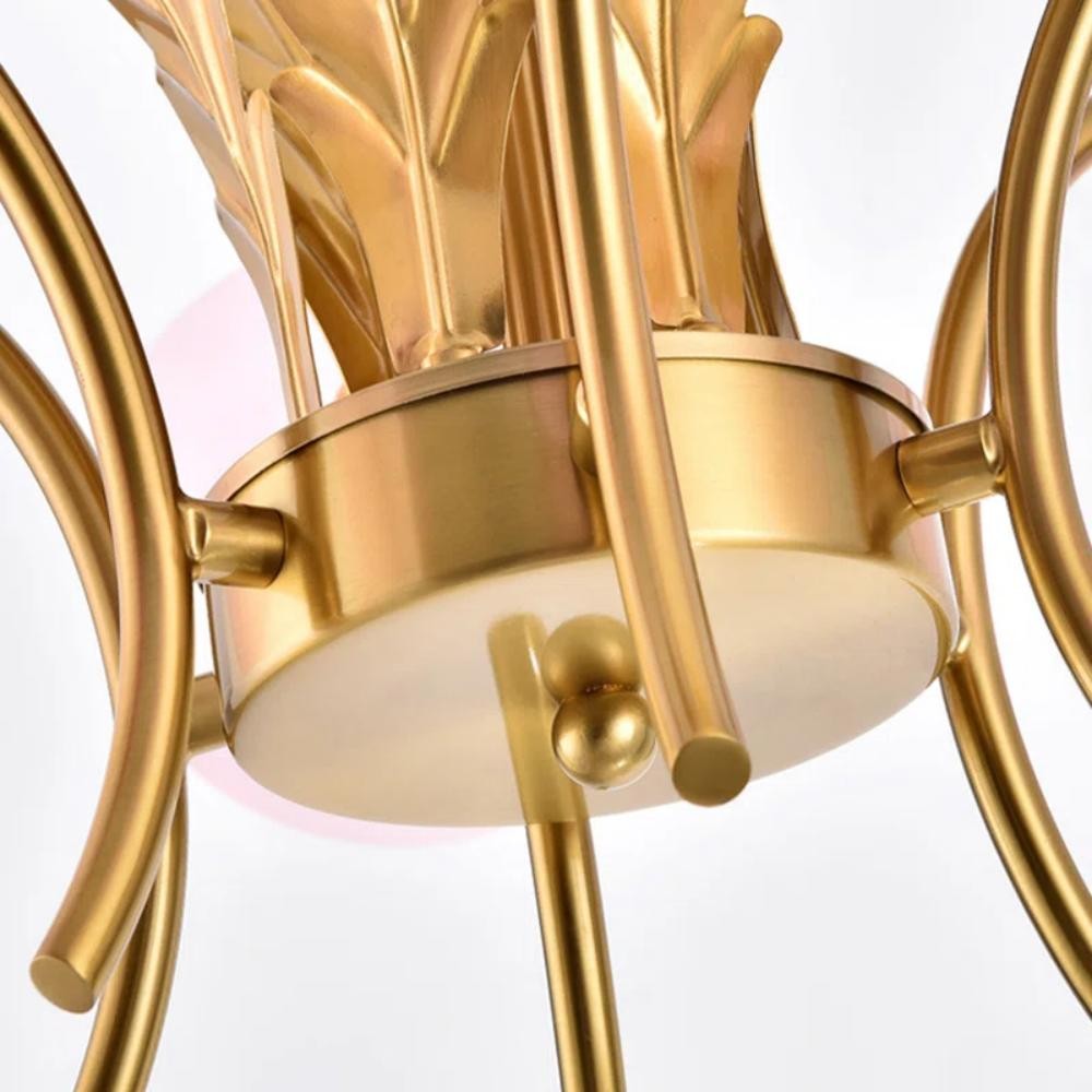 Zephyr Luxury 6-Lights Globe Glass Chandelier