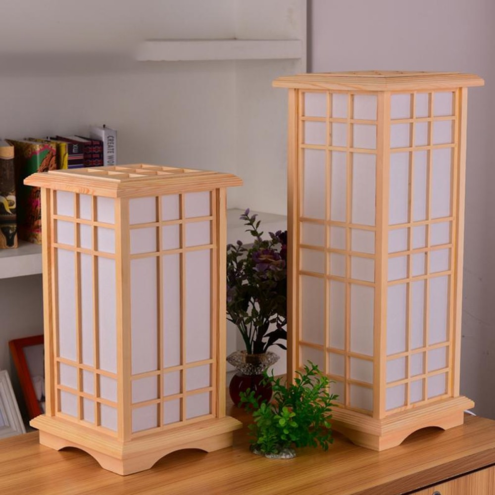 Rylar Japanese Style Wood Tatami Floor Lamp