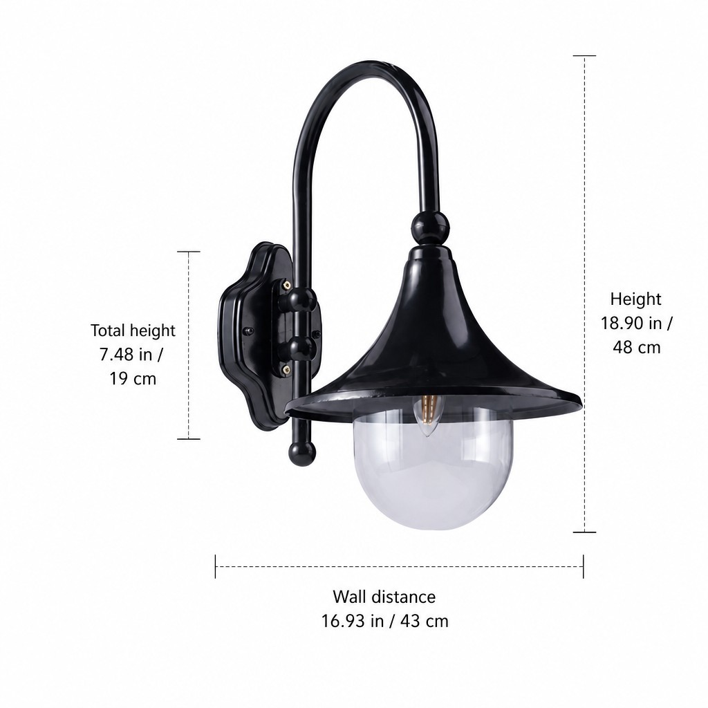 Rafferty Farmhouse Metal Outdoor Porch Wall Light