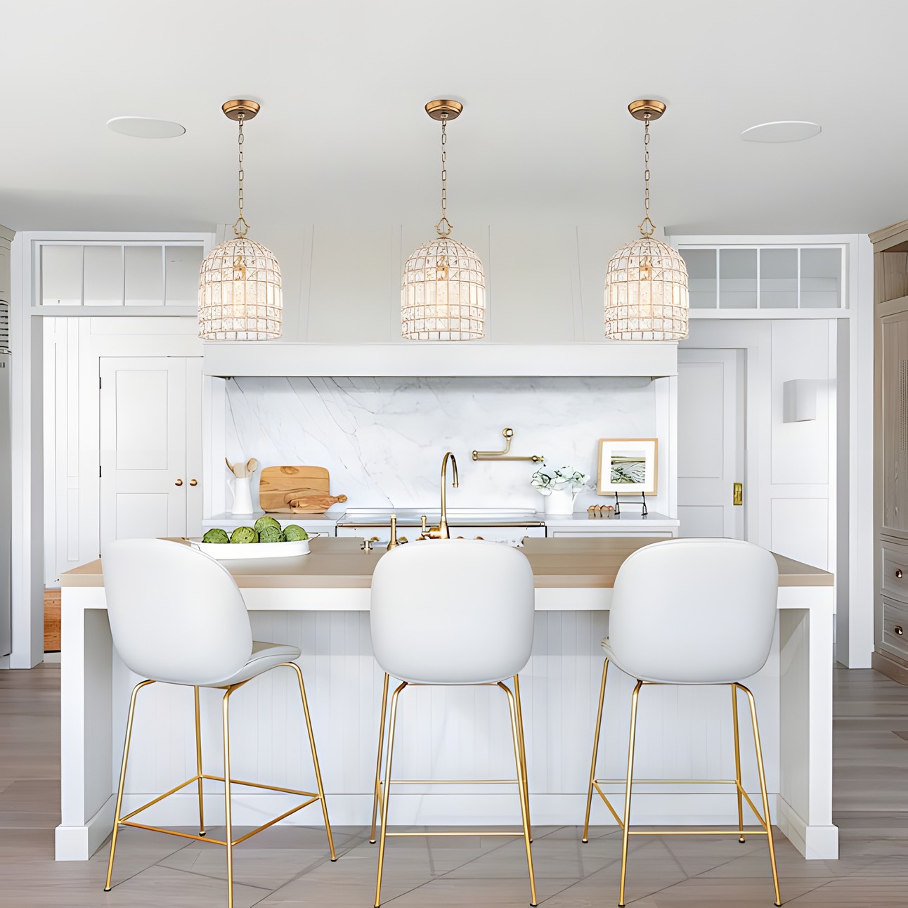 Zelda French Crystal Birdcage Pendant Light