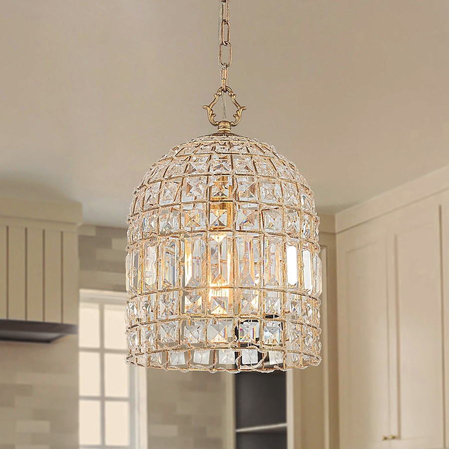 Zelda French Crystal Birdcage Pendant Light