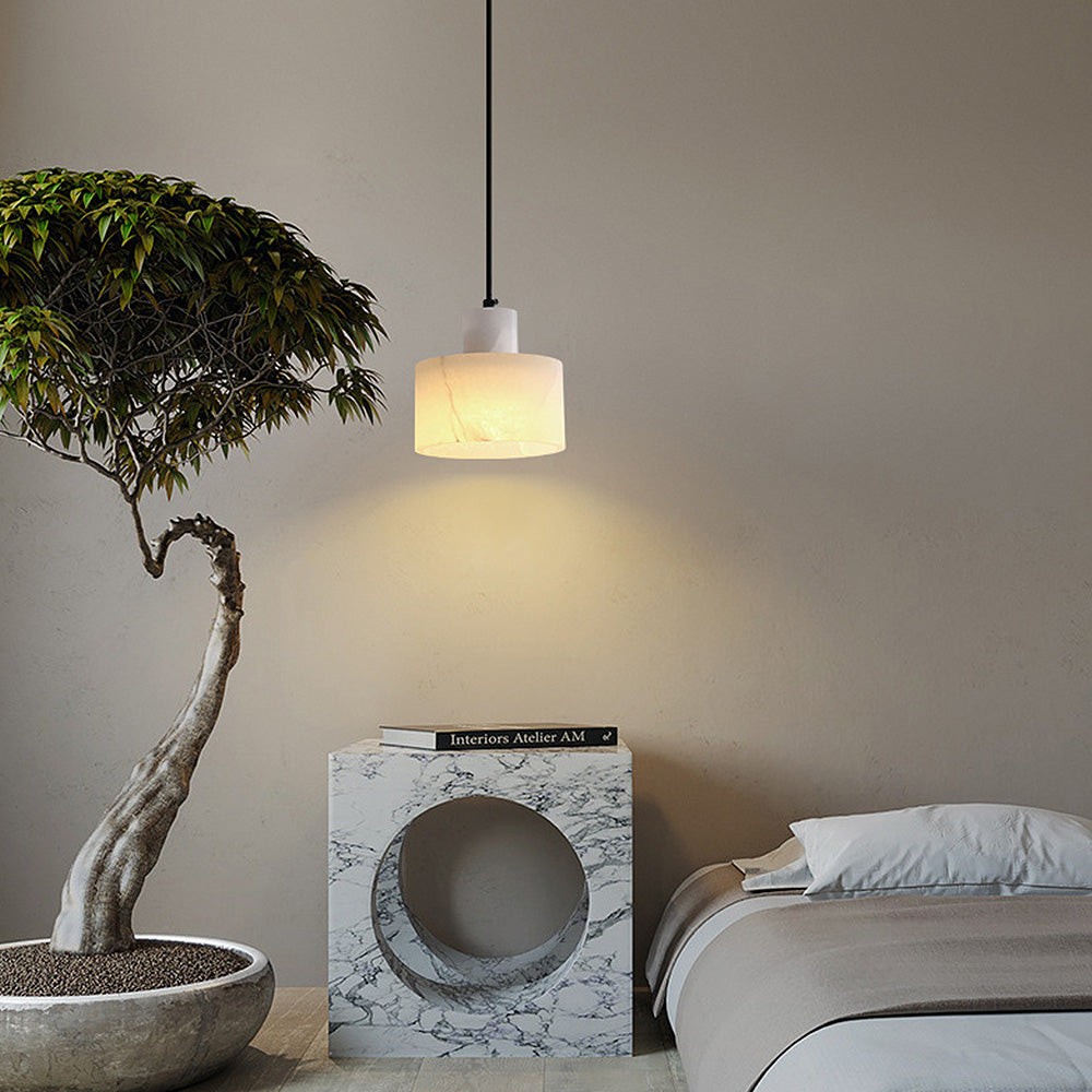 Zore Modern Alabaster Shade White Classic Pendant Light