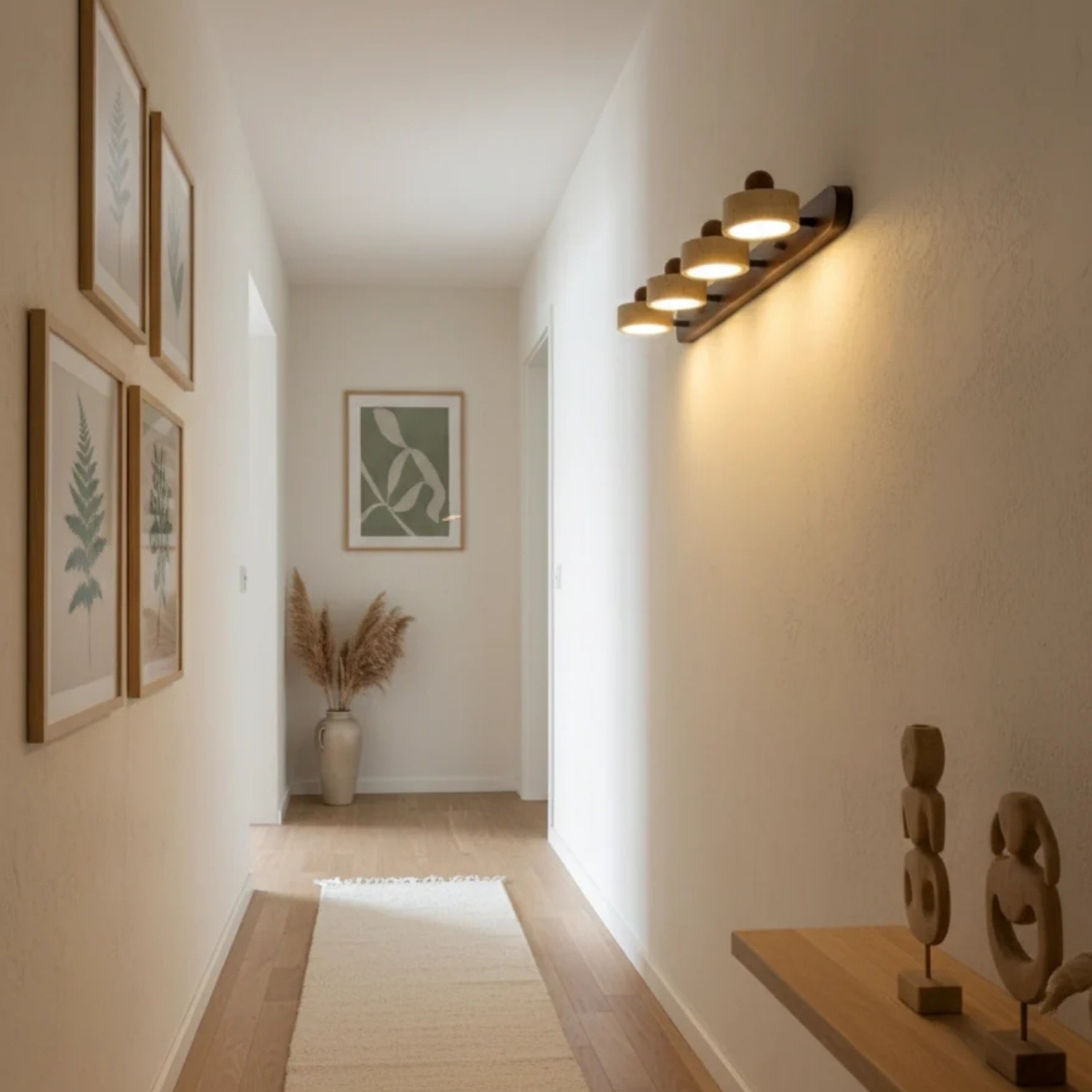 Macdonald Wabi Sabi Natural Travertine Adjustable Heads Wall Lamp