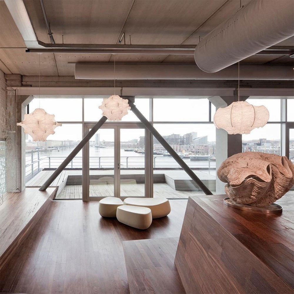 Joaquin Creative White Cocoon Pendant Light