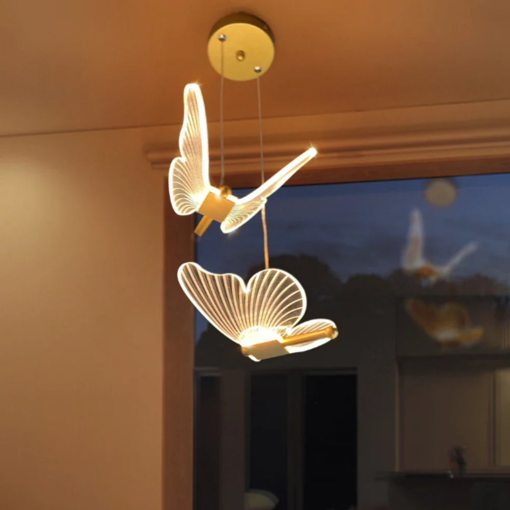 Luce Romantic Creative Butterfly Chandelier