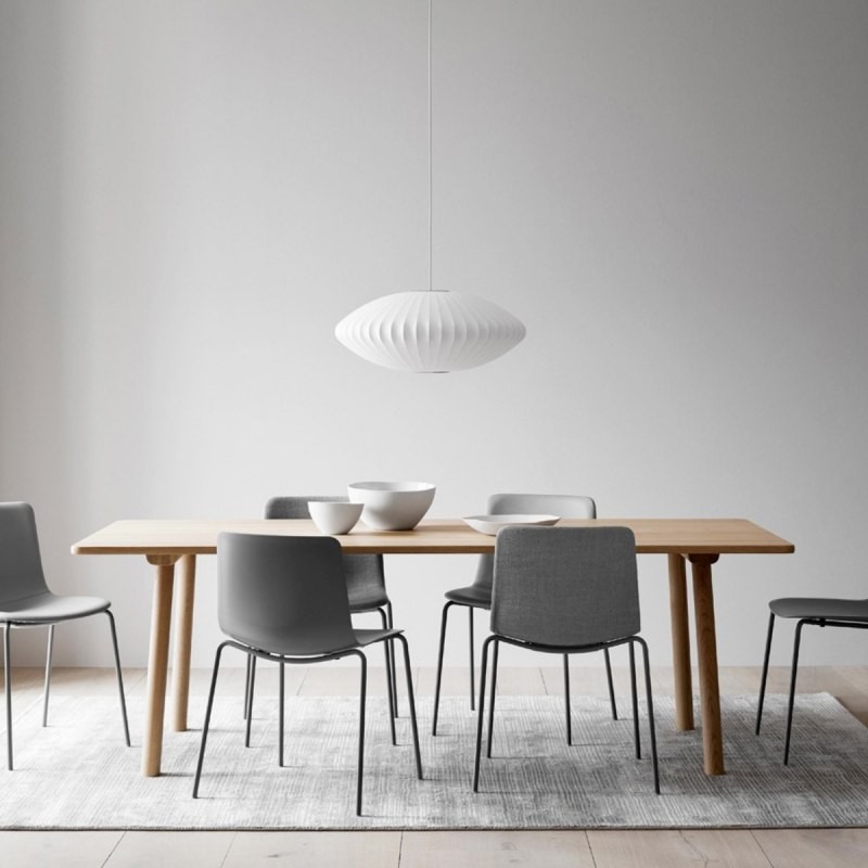 Leocadia White Saucer Nelson Bubble Pendant Light