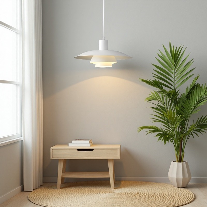 Emery Nordic Three Tier Metal Disc Pendant Light