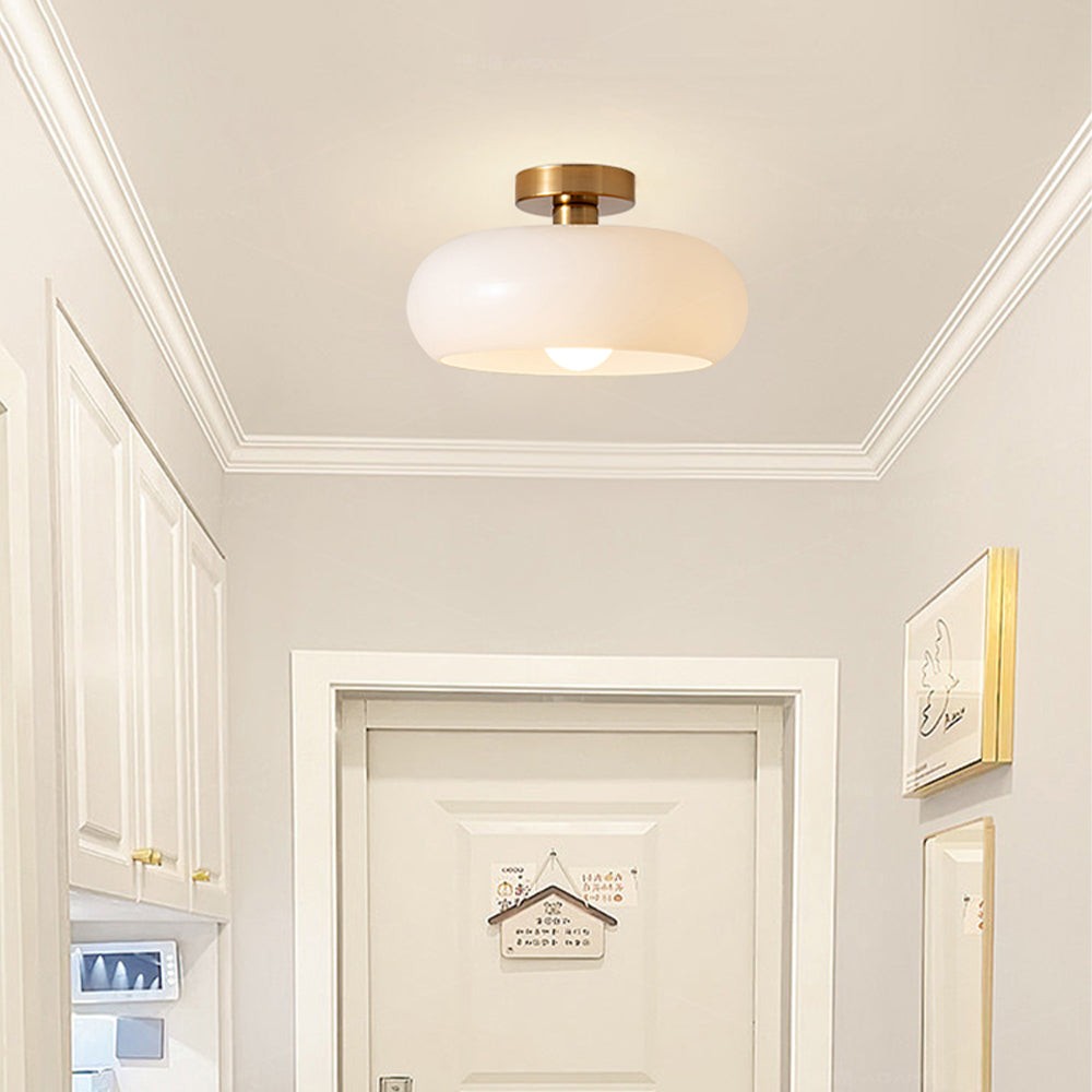 Oziro Vintage Donut Round Glass Ceiling Lights