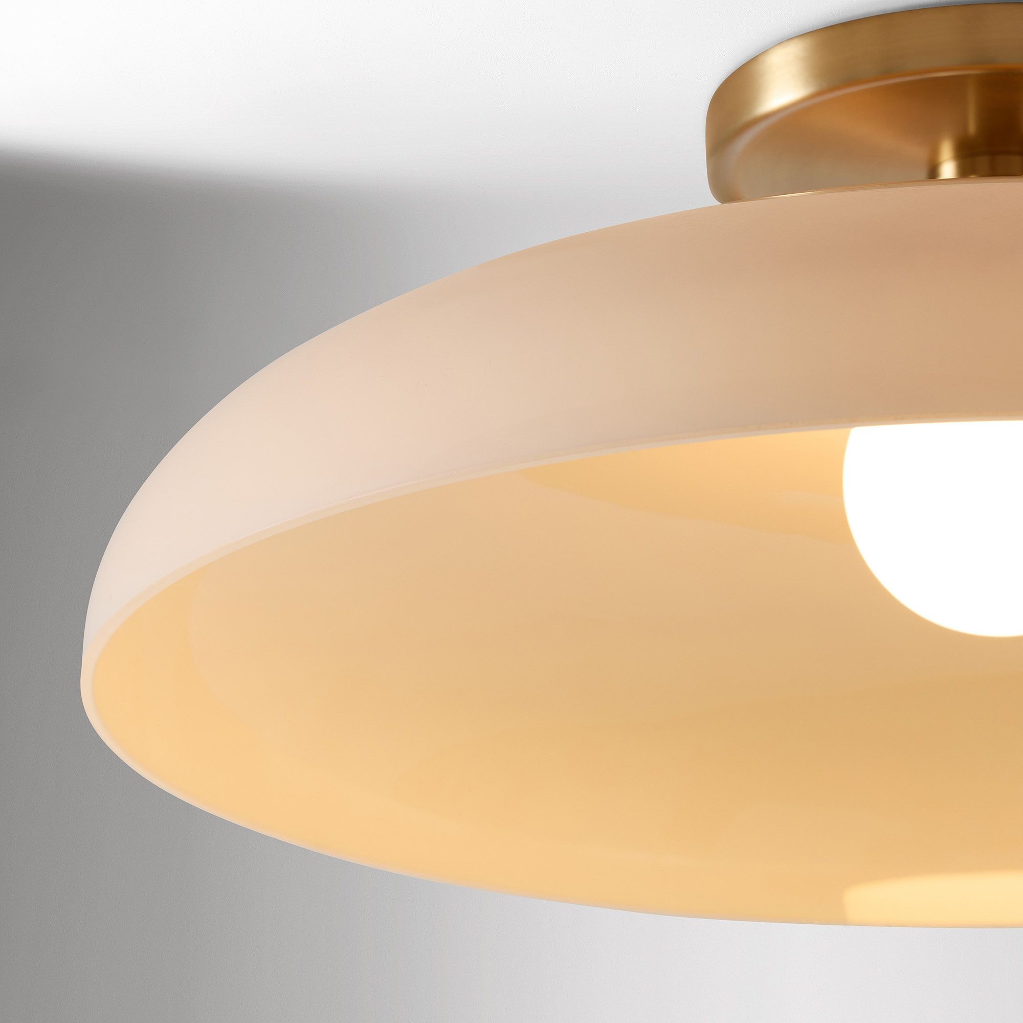 Cynthia Modern Glass Flush Mount Ceiling Light