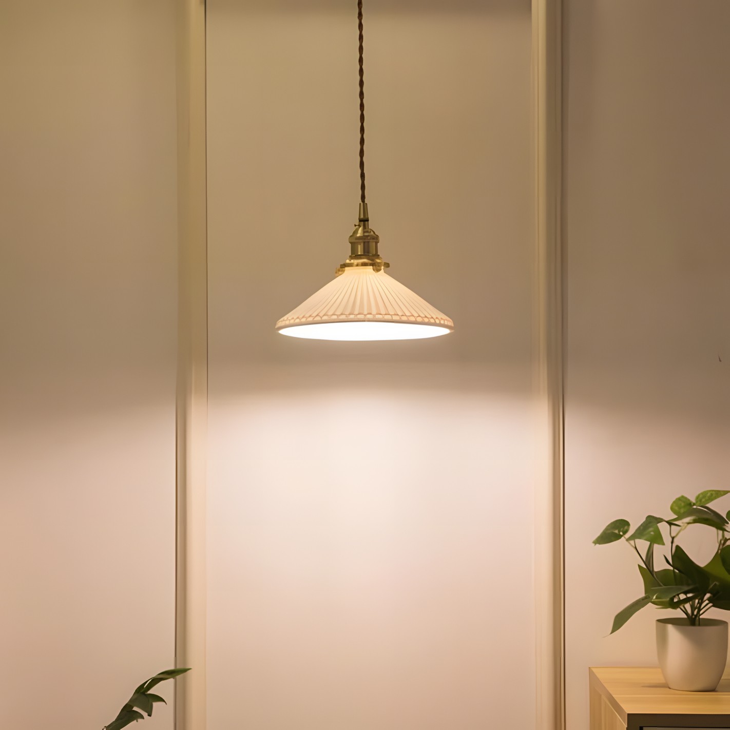 Elena Sjöborre Art Deco Stripe Pendant Light