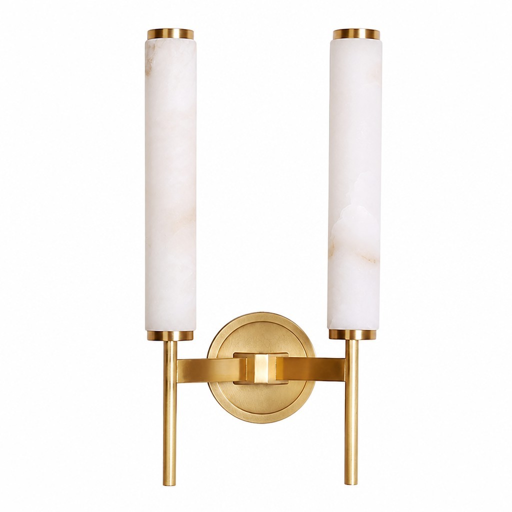 Ozora Candle Alabaster Sconce