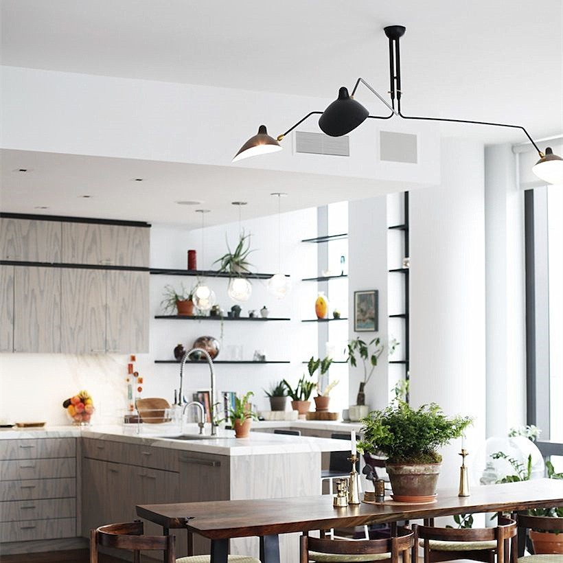 Octavia Duckbill Multihead Ceiling Lamp