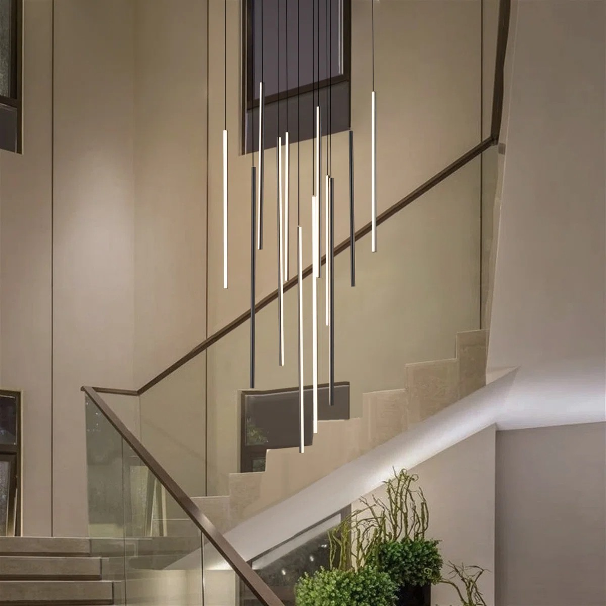 Rory Modern Cluster Cylinder Led Pendant Light
