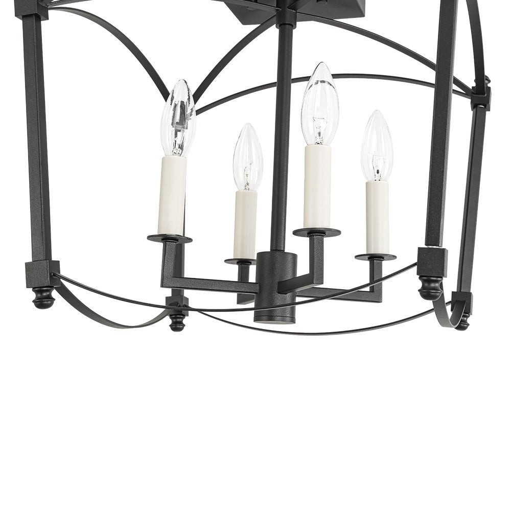Celeste Retro 4 Light Open Frame Lantern Cage Ceiling Light