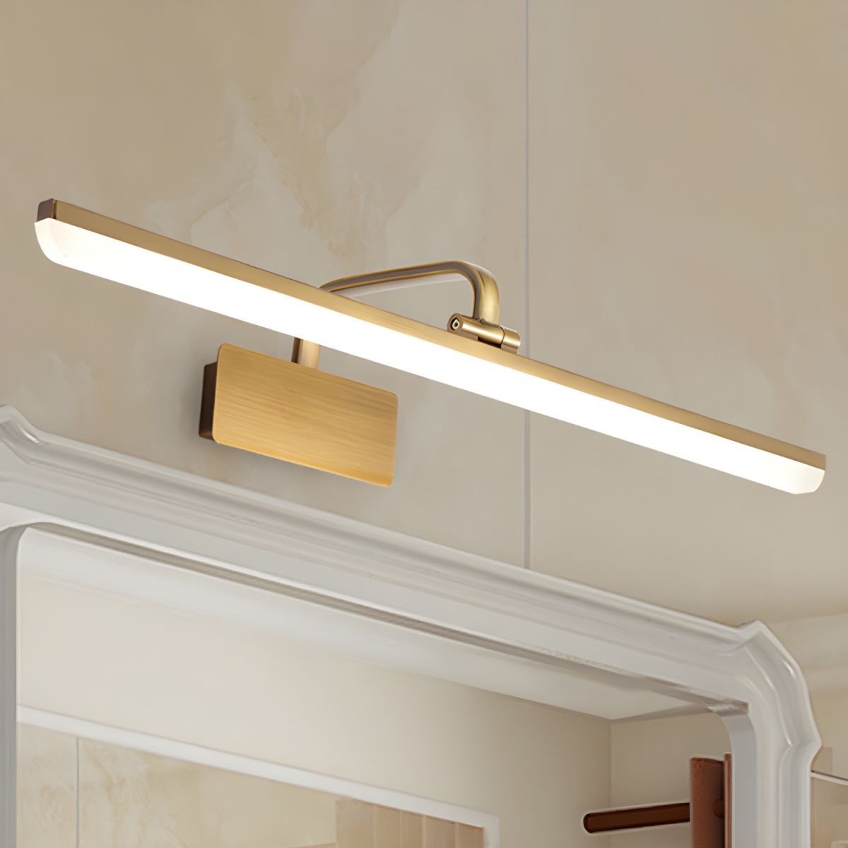Jaryn Rustic LED Bar Brass Wall Light