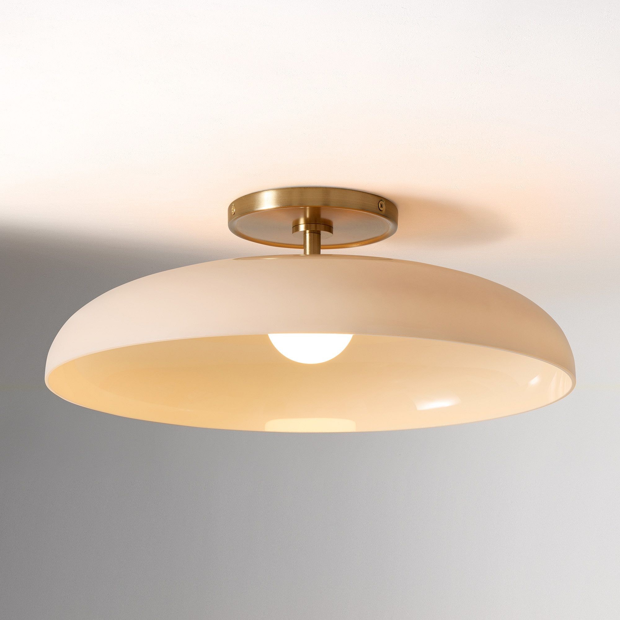 Cynthia Modern Glass Flush Mount Ceiling Light