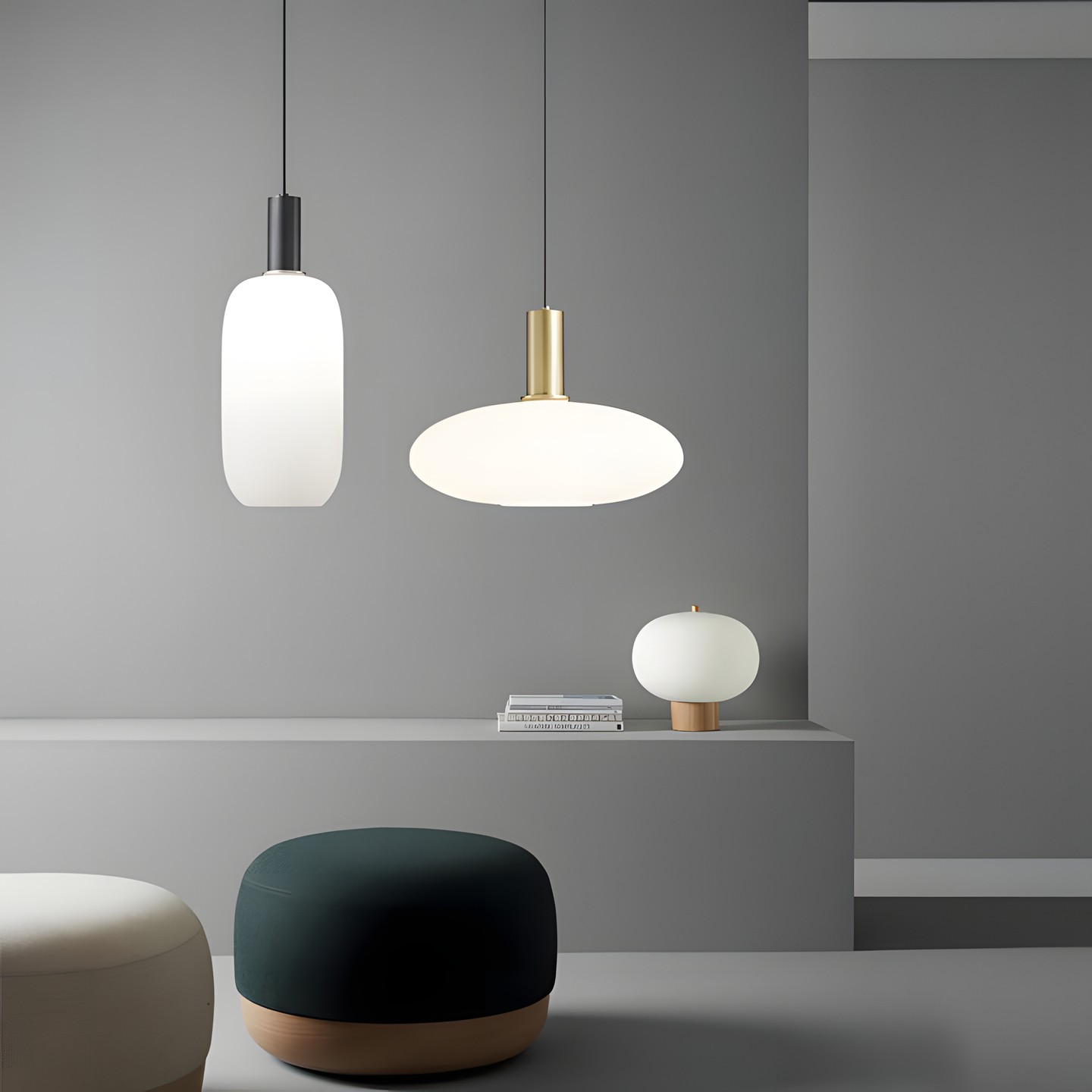 Cosima Modern Opal Glass Pendant Light