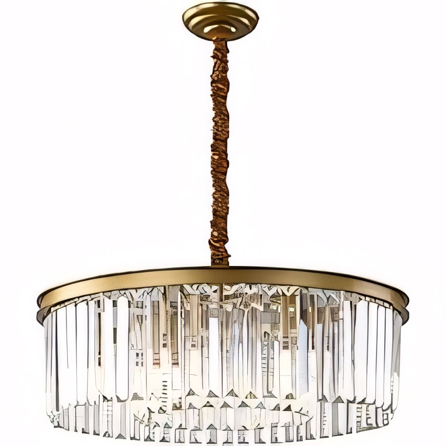 Braxion Modern Crystal Raindrop Round Chandelier