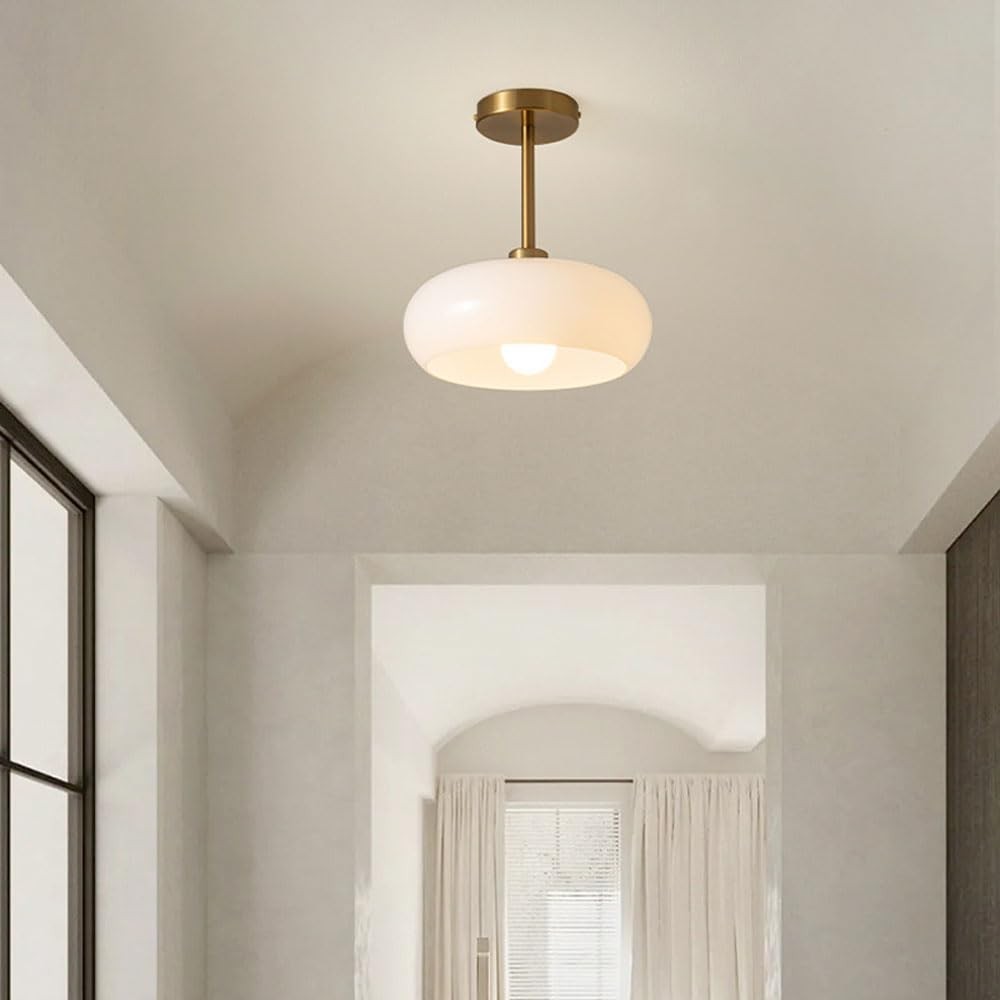 Oziro Vintage Donut Round Glass Ceiling Lights