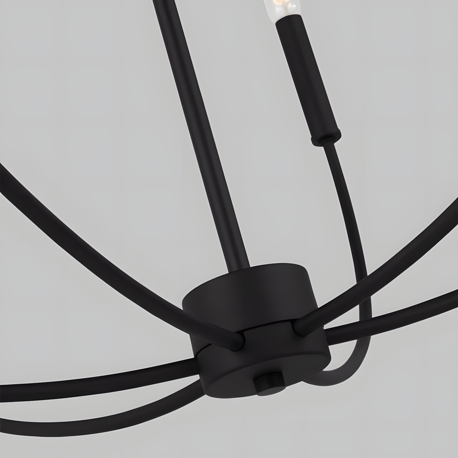 Galenor Minimalist Metal Branching Ring Chandelier
