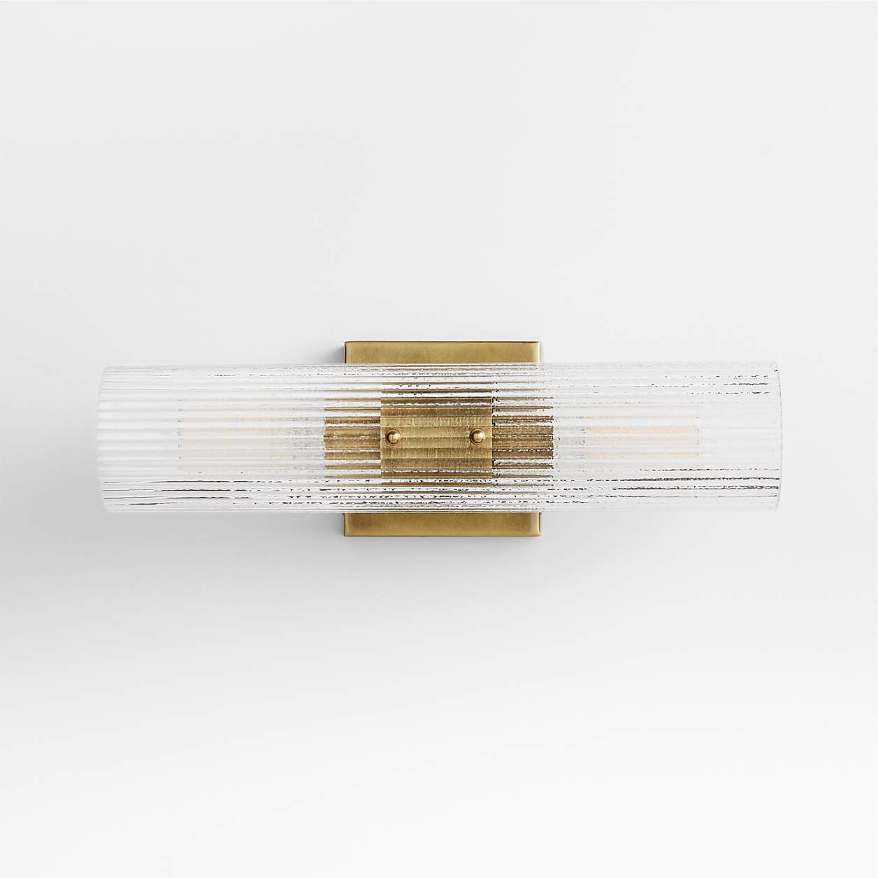 Joanna Modern 2/3 Light Ribbed Fluted Glass Wall Light