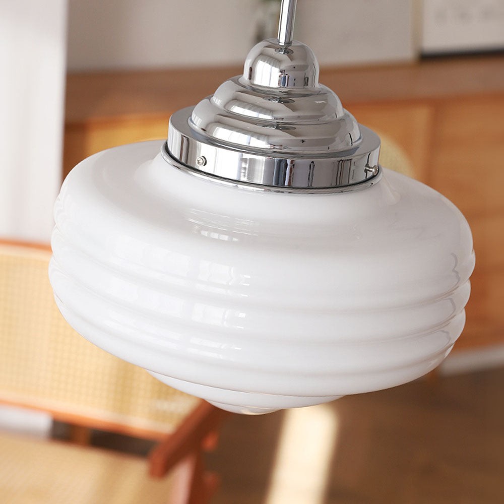 Bastian White Glass Multi Layers Pendant Lights