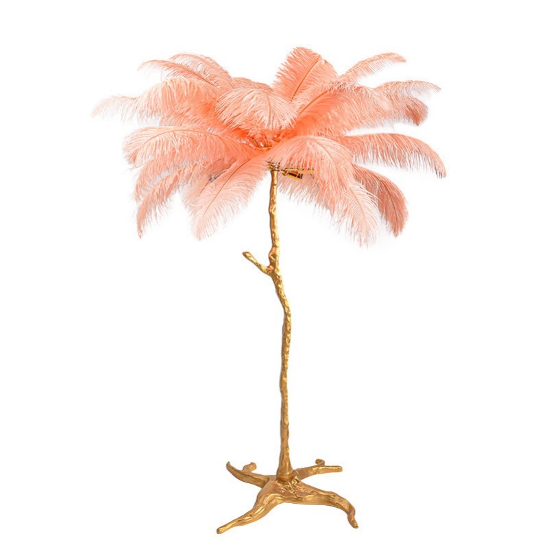Aita Ostrich Feather Floor Lamp