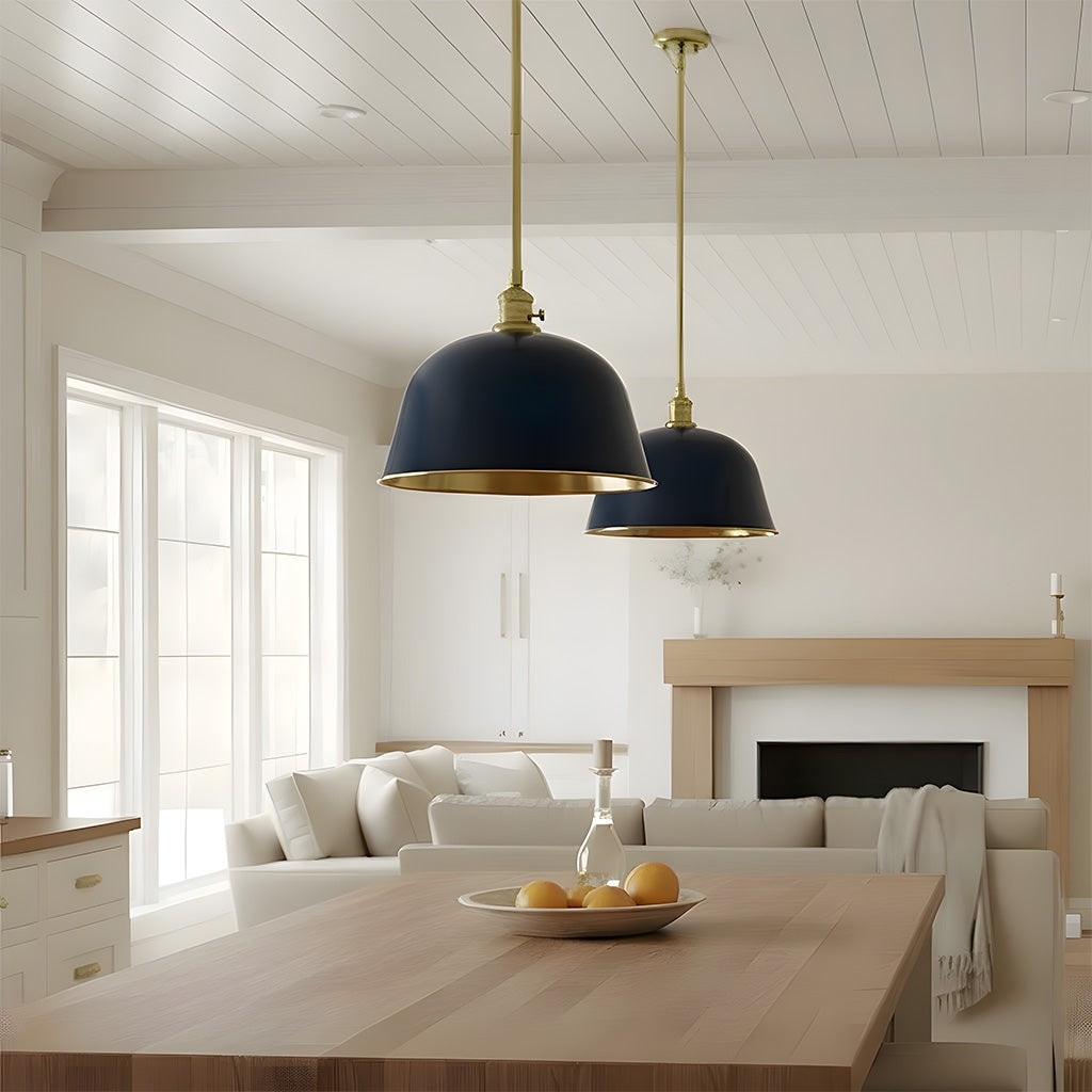 Pyrinxel Industrial Modern Metal Bell Shade Pendant Light